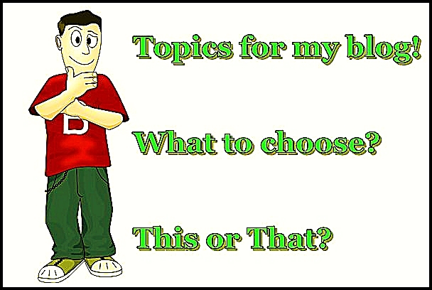 BLOG Topics to comment on