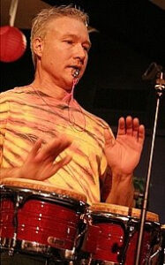 Mike Burris drumming & leading the Krakatoa Ensemble - About Mike Burris' Story of Spirit Music Meet-Ups