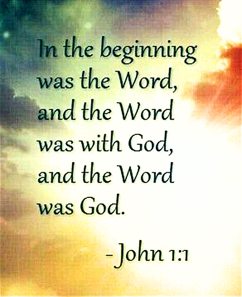 Jesus Christ as always been the Logos "Word of God" even before He became Flesh